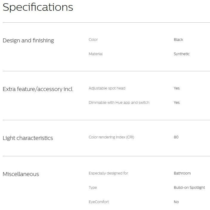 Philips Hue Xamento Recessed Spotlight