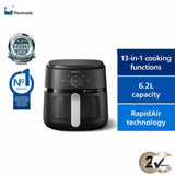 飞利浦空气炸锅 2000 系列 6.2 升（银色）NA231/09