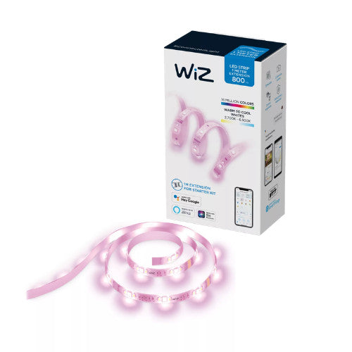 WiZ Wi-Fi LED Strip 2M 1600lm Starter Kit and 1M 800lm extension