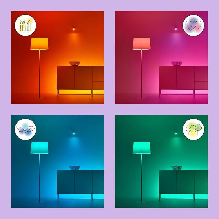 WiZ Smart RGB GU10 Glass Bulb Wi-Fi BLE 50W 922-65