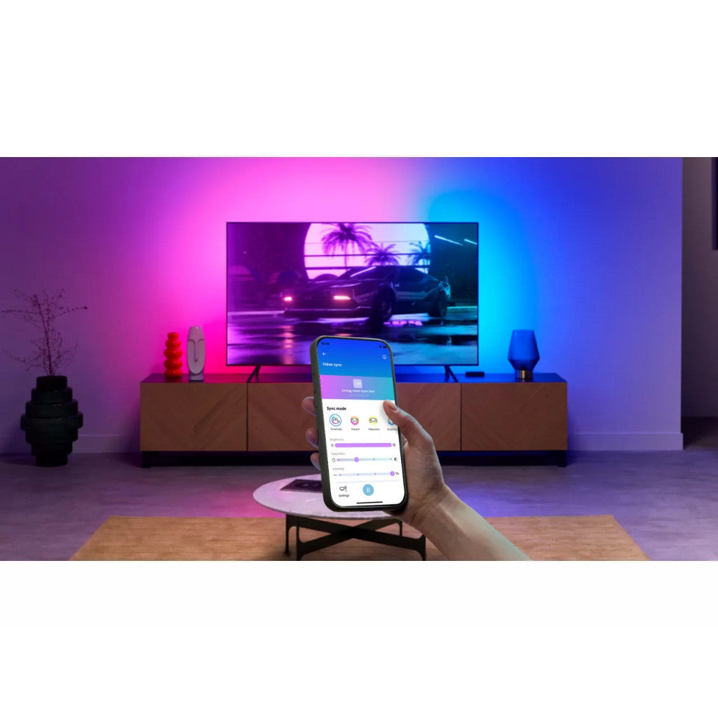 WiZ HDMI Sync Box with TV Backlight for 55"-65" and 75"-85" TVs/Sync Box Starter Kit