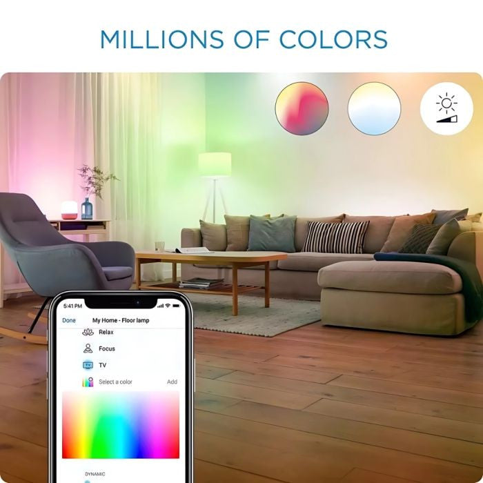 WiZ Smart RGB GU10 Glass Bulb Wi-Fi BLE 50W 922-65