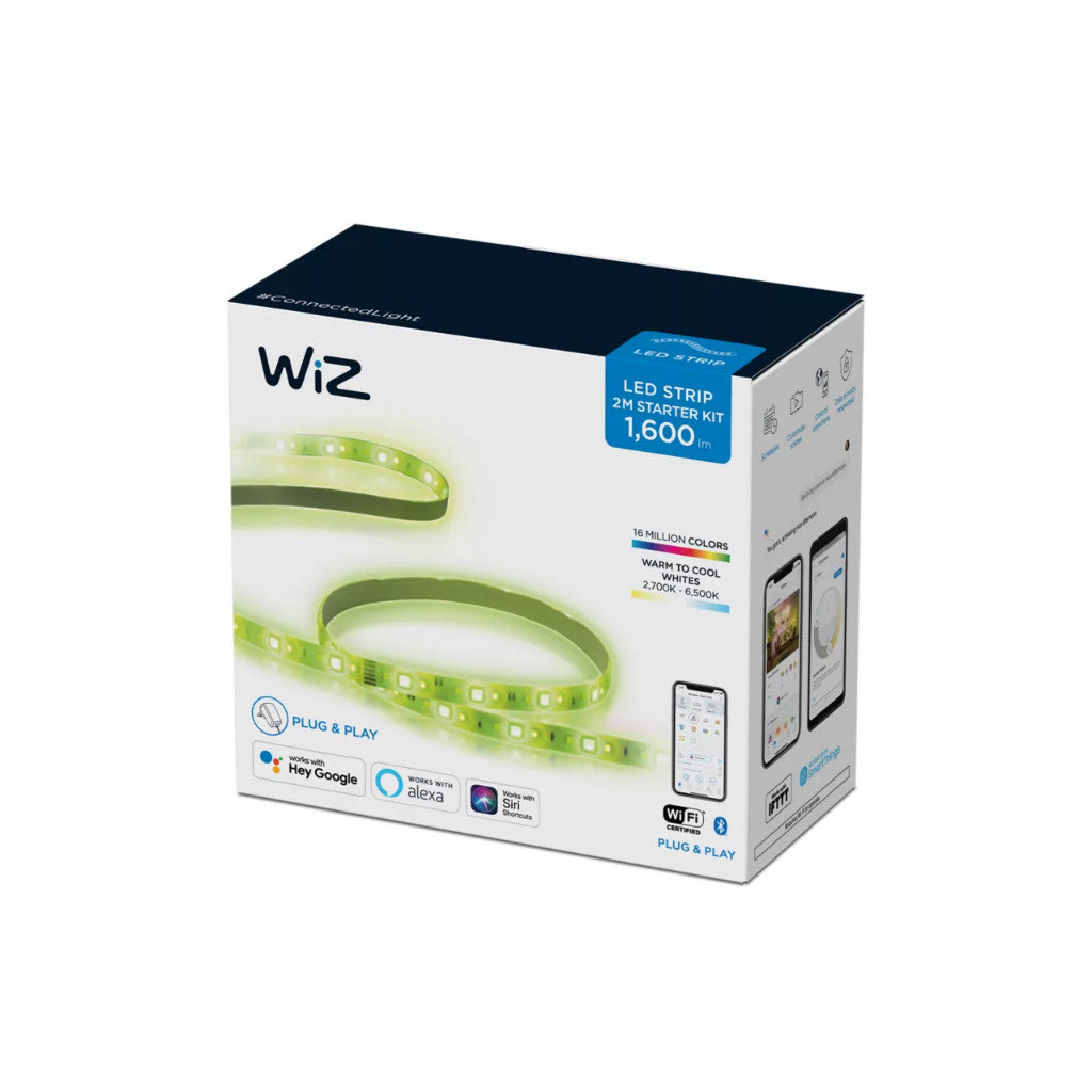 WiZ Wi-Fi LED Strip 2M 1600lm Starter Kit and 1M 800lm extension