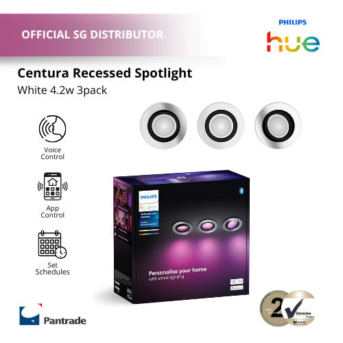 Philips Hue Centura Recessed Spotlight 3-pack White