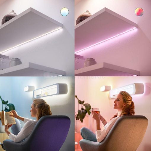 WiZ Wi-Fi LED Strip 2M 1600lm Starter Kit and 1M 800lm extension