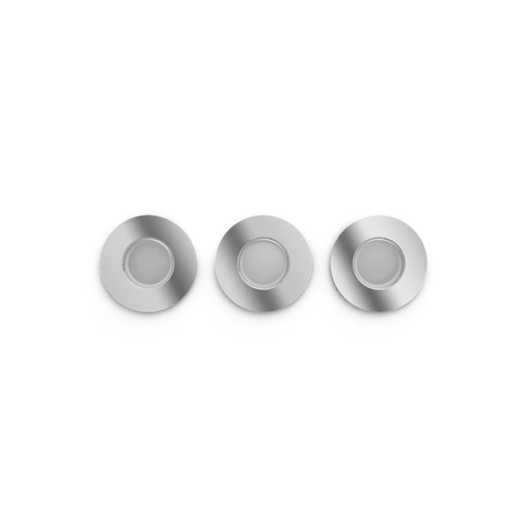 Philips Xamento Hue Recessed Chrome Spotlight 3pack