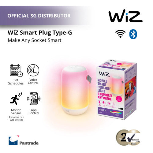 WiZ Mobile Portable Light WiFi and Bluetooth Connectivity